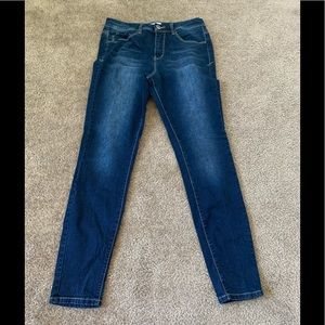 Denim high waisted skinny jeans